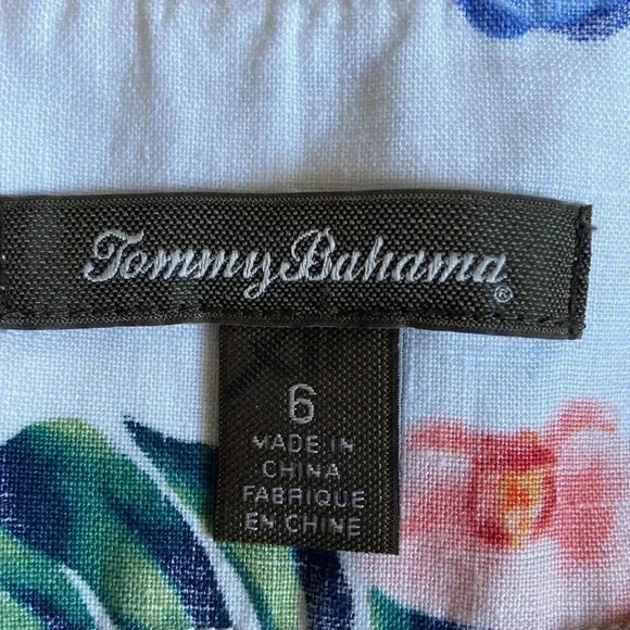 Tommy Bahama | Linen Tropical Print Skirt - Picture 5 of 6